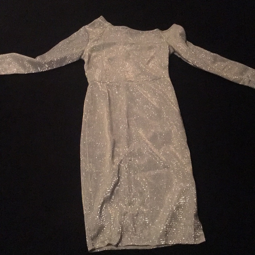 Silver sparkle dress